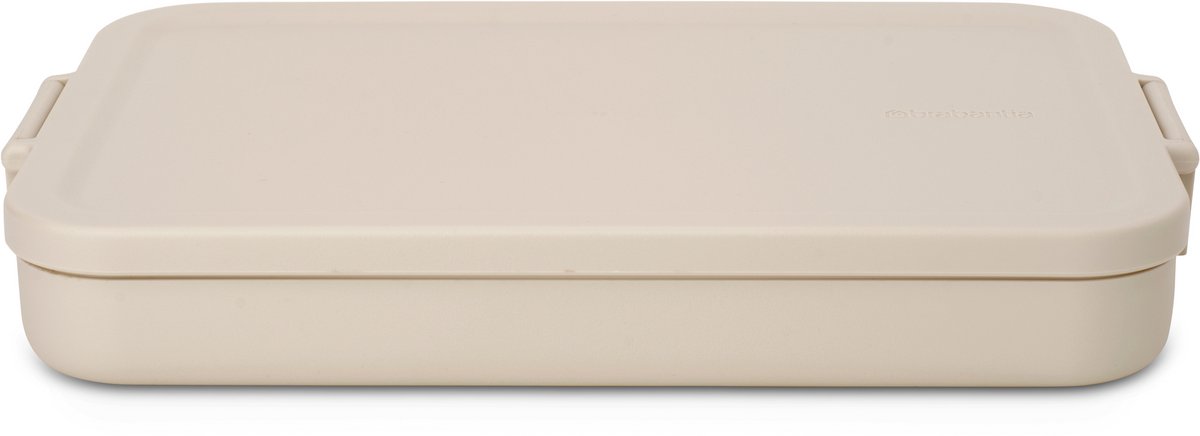 Brabantia Make & Take Lunchbox/Broodtrommel - Plat - Kunststof - Soft Beige