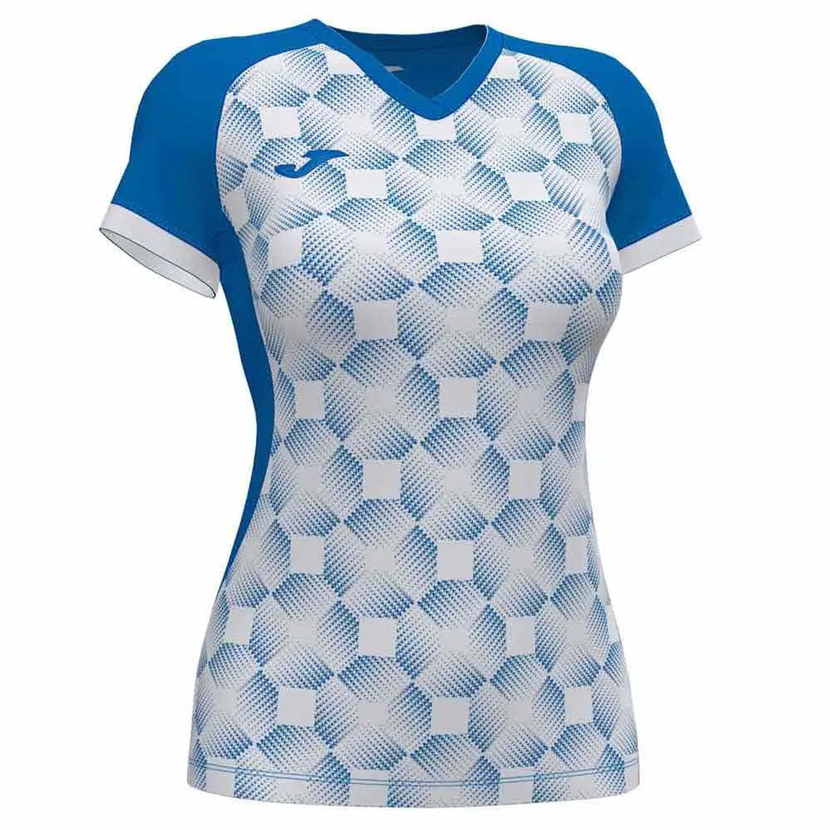 Joma Supernova Iii T-shirt Met Korte Mouwen Wit,Blauw L Vrouw