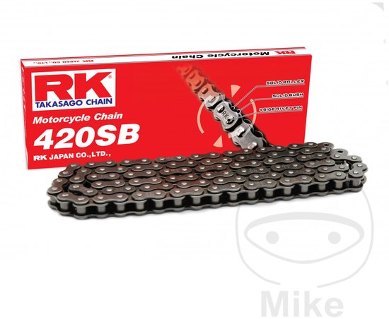 Chaîne de transmission RK pour Moto Rieju 50 Mrt Pro 2018 à 2021 420SB-140 CL Neuf