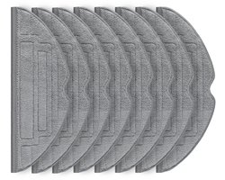 Set Van 8 Reinigingsdoekjes Voor De Roborock S8 Pro Ultra Robotstofzuiger, Accessoires Van Zilverionenmicrovezel.