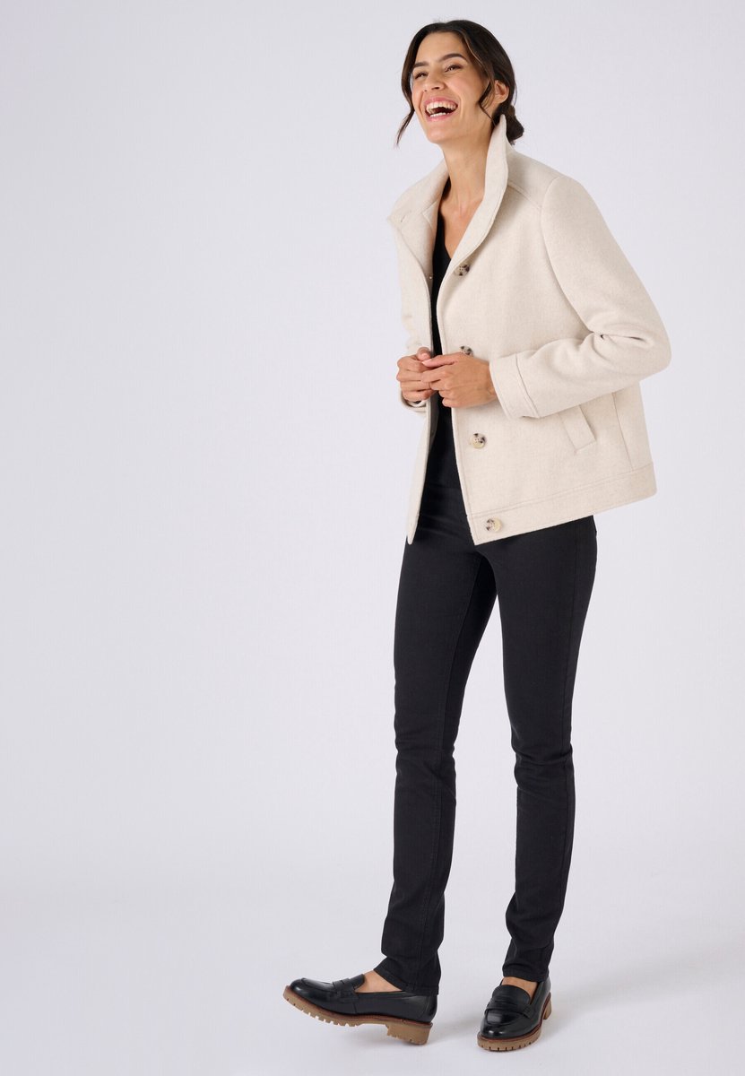 Damart - Wollen overjas Thermolactyl - Dames - Bruin - 40