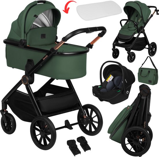 Lionelo Layla Kinderwagen 3in1 XXL Set met i-Size Autostoel - BrandLine Group Sp. z o.o. - €528,00
