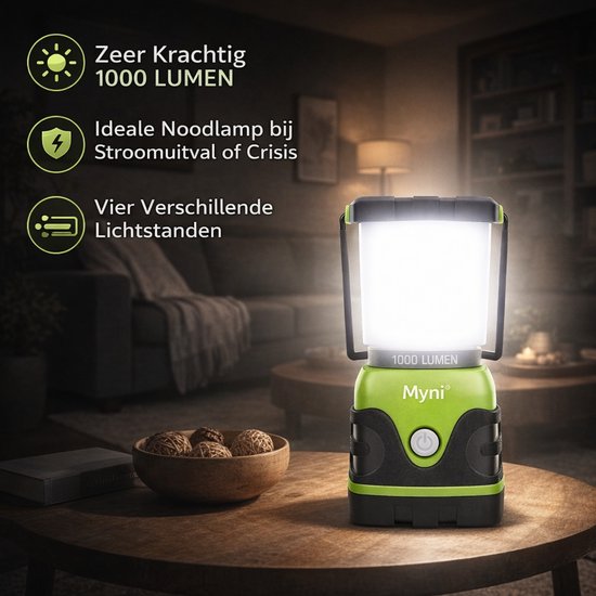 Noodlamp - Noodlamp bij Stroomuitval - Noodlamp voor Oorlog - Noodlamp voor Thuis - lamp - Kampeerlamp - Tentlamp van Internova — afbeelding 2
