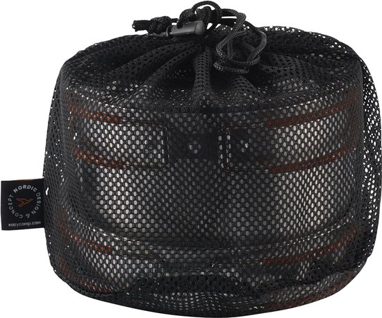 Easy Camp Moss 4 Cook Set Campingkookset Stapelbaar Roestvrijstaal Silliconen van Easy Camp — afbeelding 2