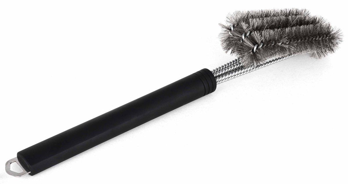 3-kops borstel voor barbecue / plancha
