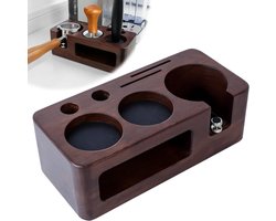 58 mm Tamperstation in Walnoot voor Barista-accessoires