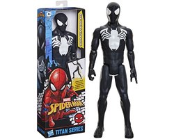 Marvel Spider-Man Titan Series Black Suit Spider-Man - Actiefiguur 30cm