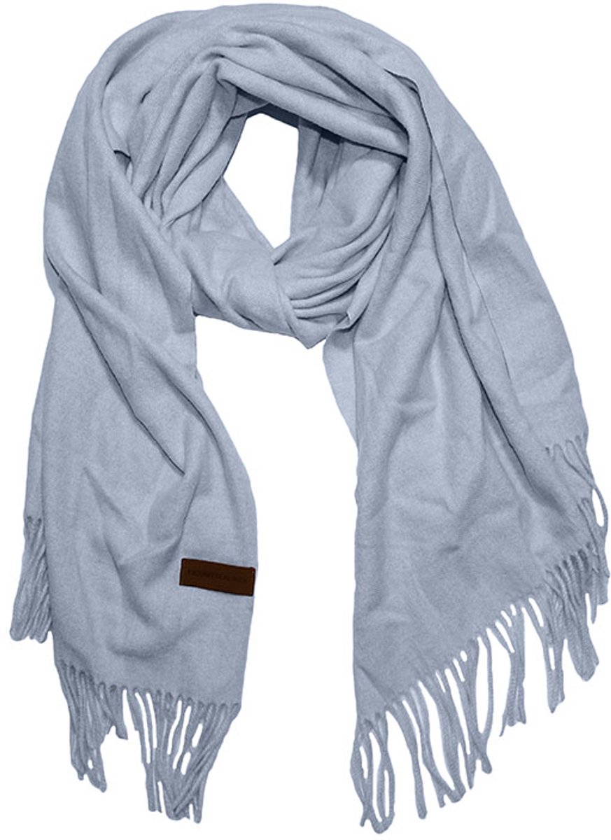 Figuretta Alpaca Langwerpige Sjaal Licht Blauw