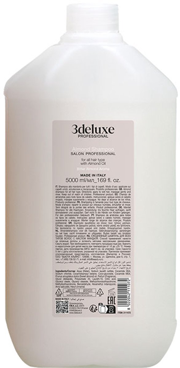 3Deluxe Almond Shampoo voor alle haartype 5000ml