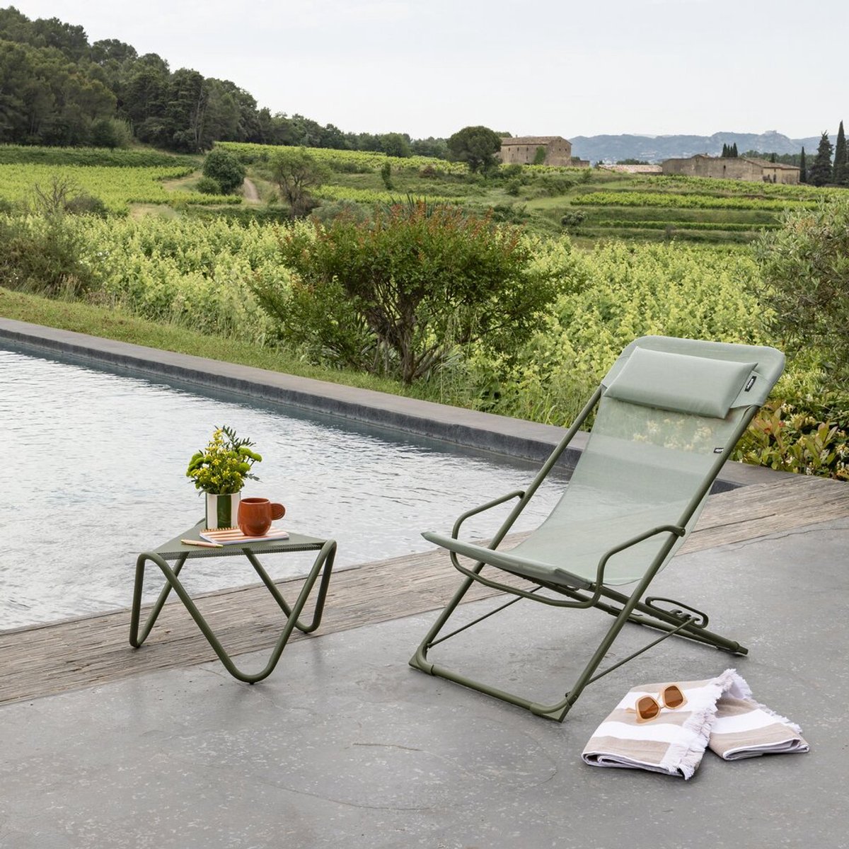 Lafuma TransaSwing - Fauteuil à bascule - Chaise de plage - Fauteuil lounge