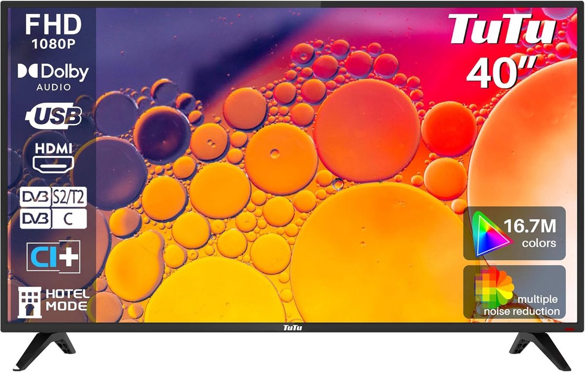 40 inch Full HD LED TV met Triple Tuner en Hotelmodus (2023)