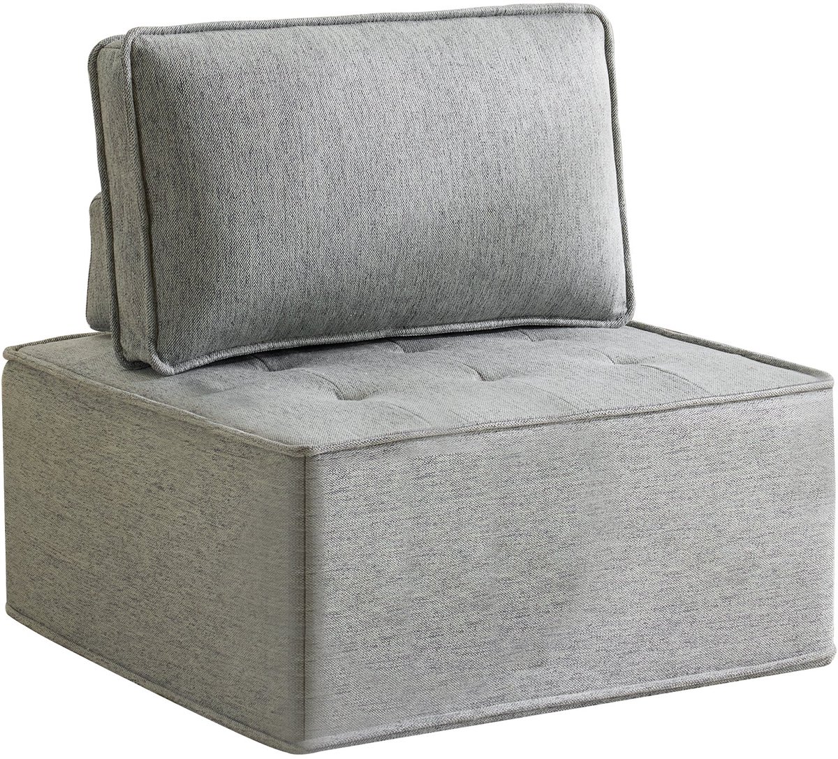 Merax 1-Zits Fauteuil Lichtgrijs 81x81 cm – Compacte Loungestoel Voor Woonkamer - Slaapkamer Of Kinderkamer
