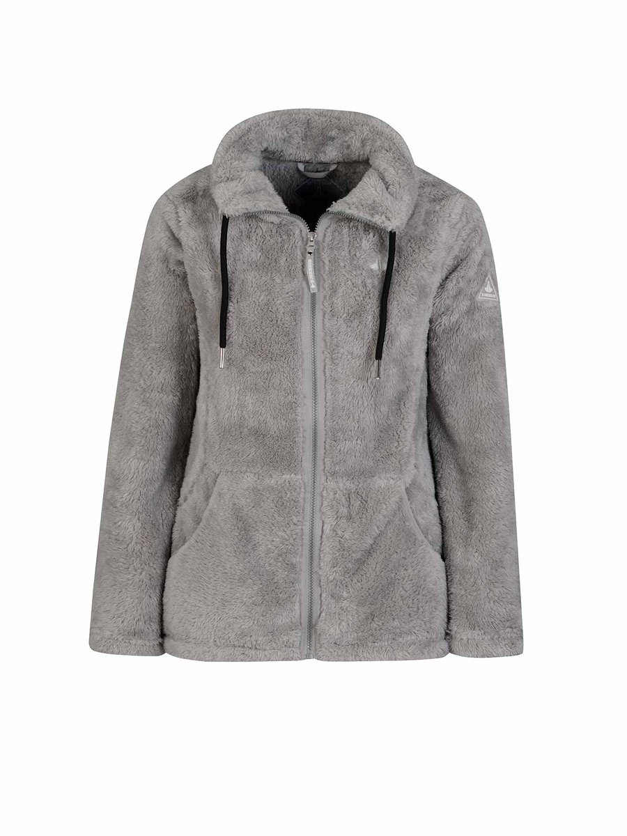 BJØRNSON Elin Fleece Vest Dames 4 seizoenen Grijs