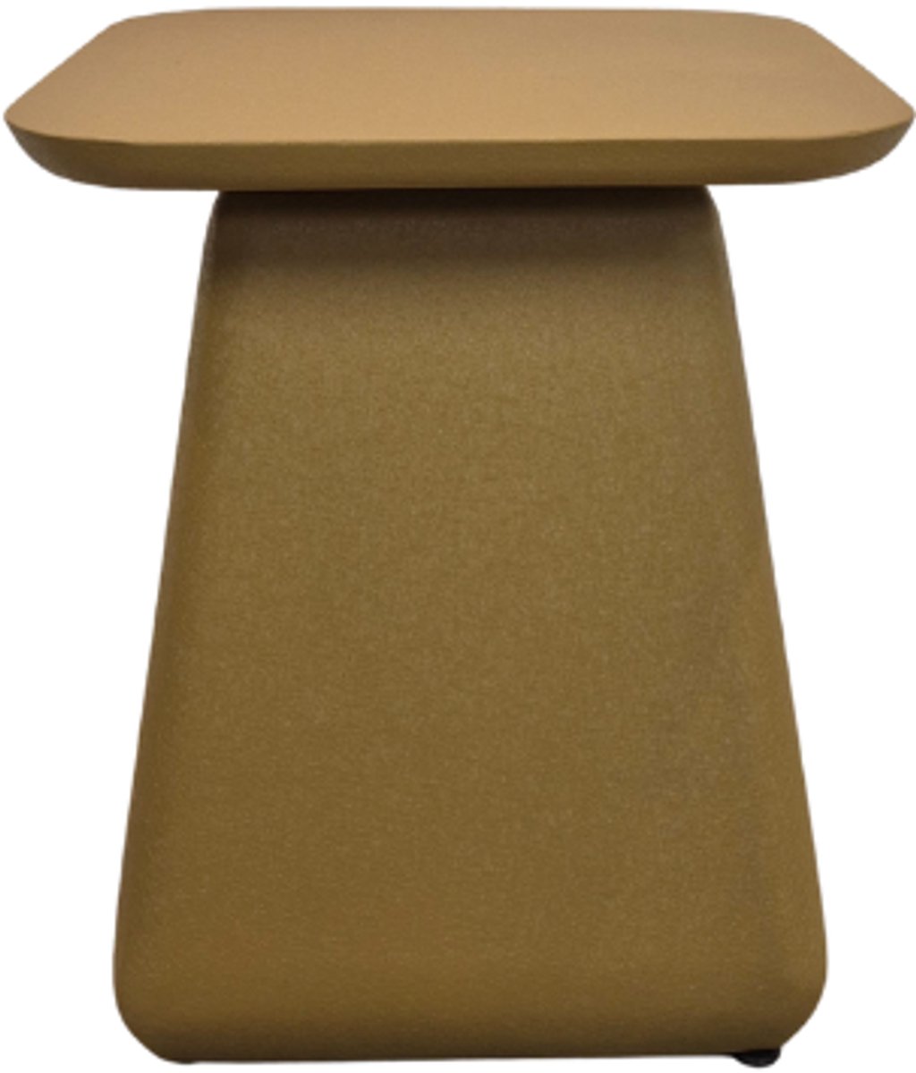 Deco4yourhome® - Salontafel - Bijzettafel - Vierkant - Geel - Oker - Yellow - Mustard - 40x40x58cm