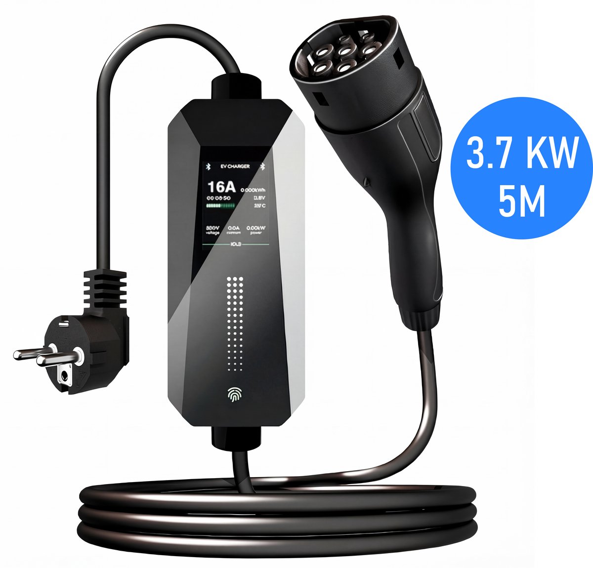 Zenergy Waterdichte Thuislader voor Elektrische Auto - 3.7 kW