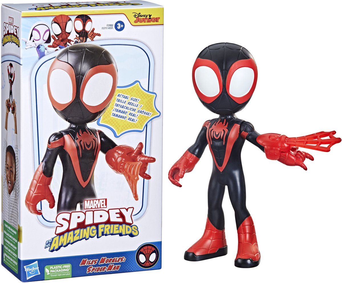 Marvel Spidey and His Amazing Friends Miles Morales - Actiefiguur 23cm