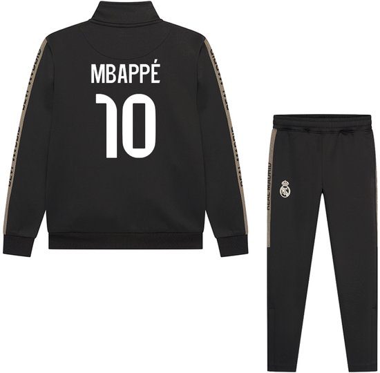 Mbappe Real Madrid Trainingspak - 2025-2026 - Zwart - Kind-152