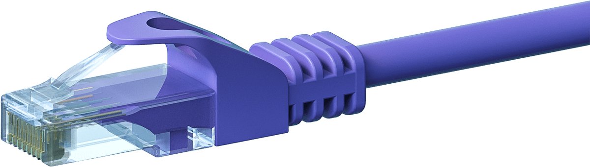 Danicom CAT6 UTP patchkabel - 5 meter paars - CCA - netwerkkabel - internetkabel - UTP kabel - RJ45 - 1000 mbit/s