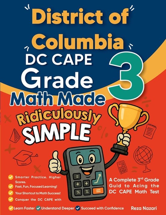 District of Columbia DC CAPE Grade 3 Math Made Ridiculously  ... - cover