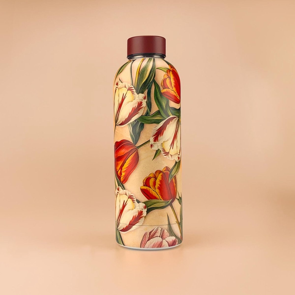 Matix waterfles dubbelwandig rvs thermosfles Vintage flowers 500ml