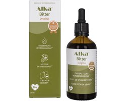 Alka® Bitter - Original 100ml - Biologische en basische bitterdruppels - voor de vetverbranding, spijsvertering en lever - stop cravings -gezonde gewichtscontrole