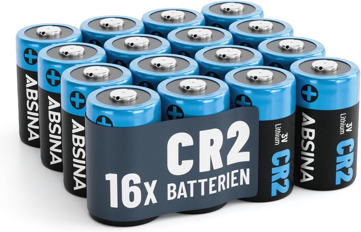 16 x CR2 3V Lithiumbatterijen voor Camera's - Waterdicht en Duurzaam