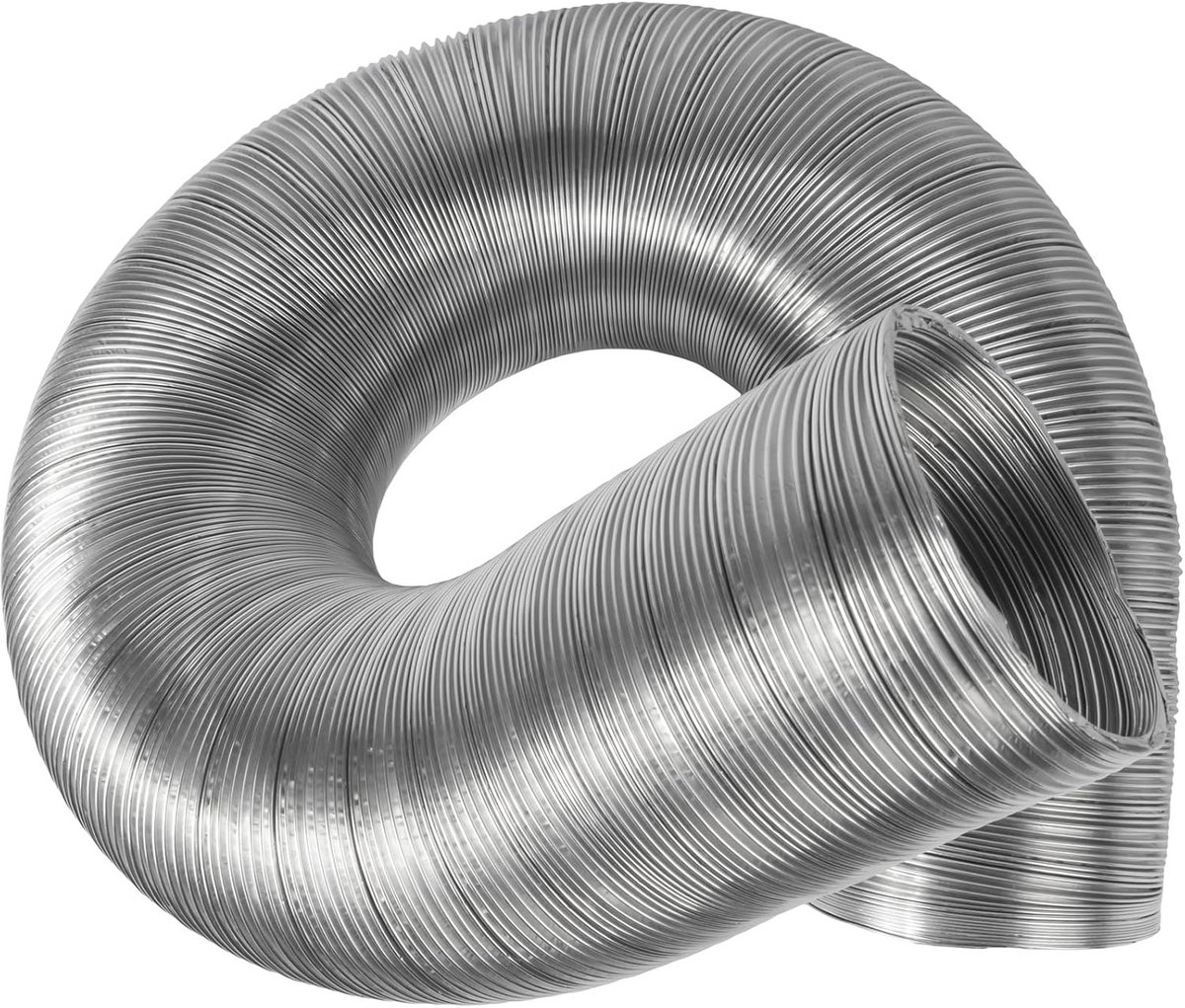Flexibele Ronde Aluminium Buis 80 mm - 3 Meter Slang voor Ventilatie en Afvoer