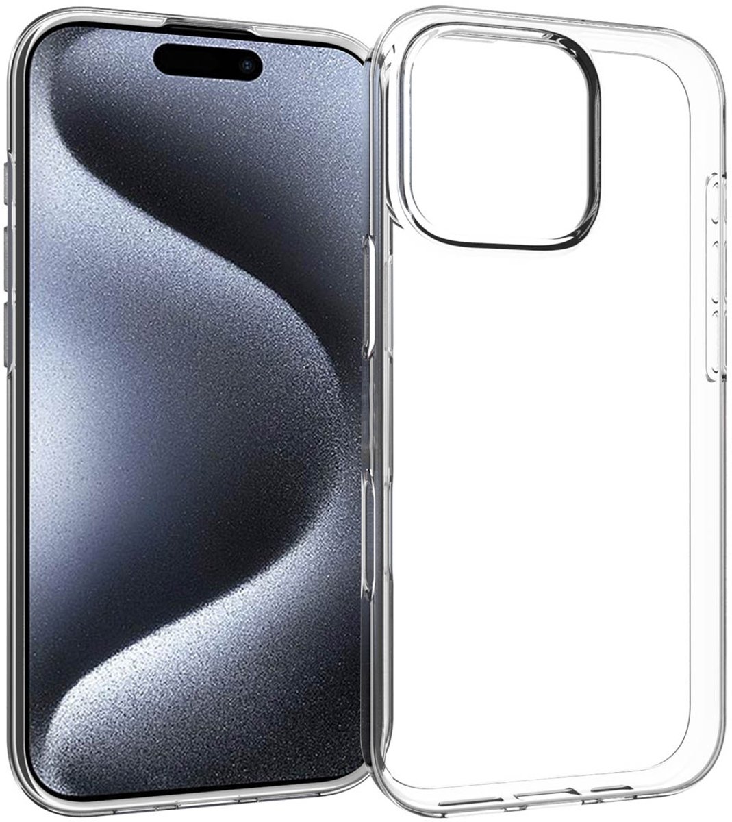 Accezz Hoesje - Geschikt voor Apple iPhone 16 Pro - Clear Backcover - Transparant