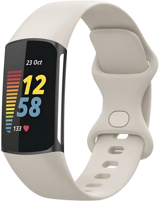 Bracelet iMoshion adapté à Fitbit Charge 6 / Charge 5 - Bracelet en Siliconen iMoshion - rose