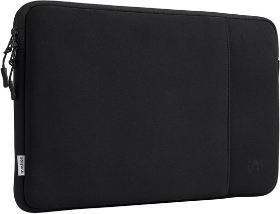 imoshion Laptop sleeve met vak - Laptop Hoes geschikt voor 13 / 13.3 / 13.6 inch - Zwart