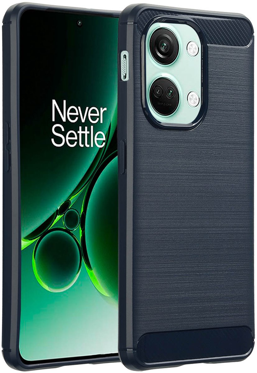 imoshion Hoesje - Geschikt voor OnePlus Nord 3 - Brushed Backcover - Donkerblauw
