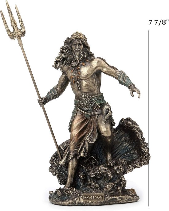 Bronze Beeld Van De Griekse God Poseidon Op Een Geïsoleerde Witte Achtergrond 3d Illustratie Stock Illustratie - Illustratie van mythologisch, gdansk: 168017770