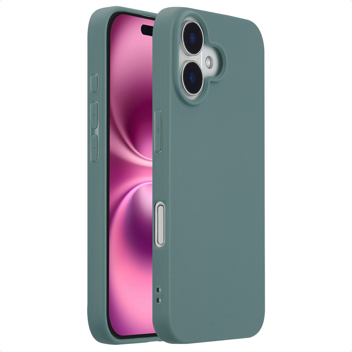 imoshion Hoesje - Geschikt voor Apple iPhone 16 - Color Backcover - Pine Green