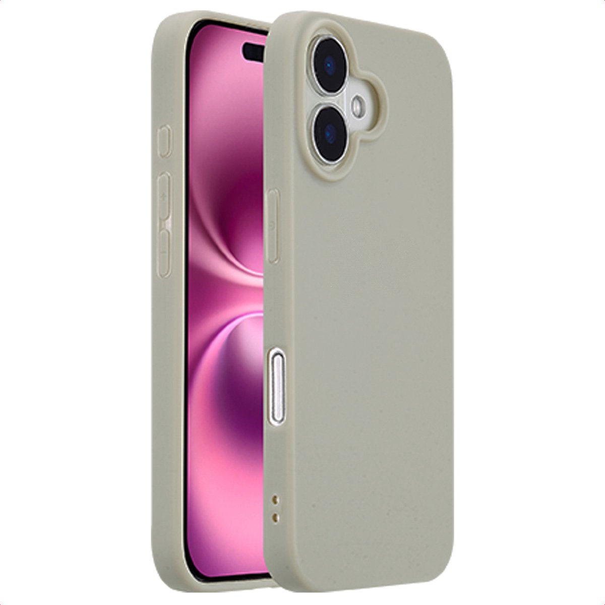 imoshion Hoesje - Geschikt voor Apple iPhone 16 - Color Backcover - Grijs