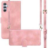 Étui imoshion - Adapté au Samsung Galaxy A56 - Bookcase avec cordon - Rose
