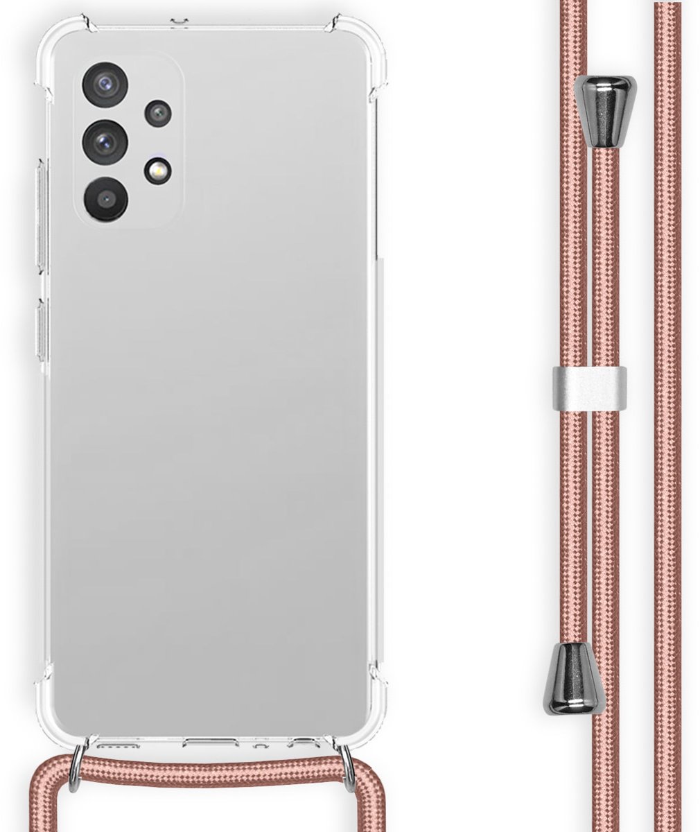 imoshion Hoesje - Geschikt voor Samsung Galaxy A32 (4G) - Backcover met koord - Rosé Goud