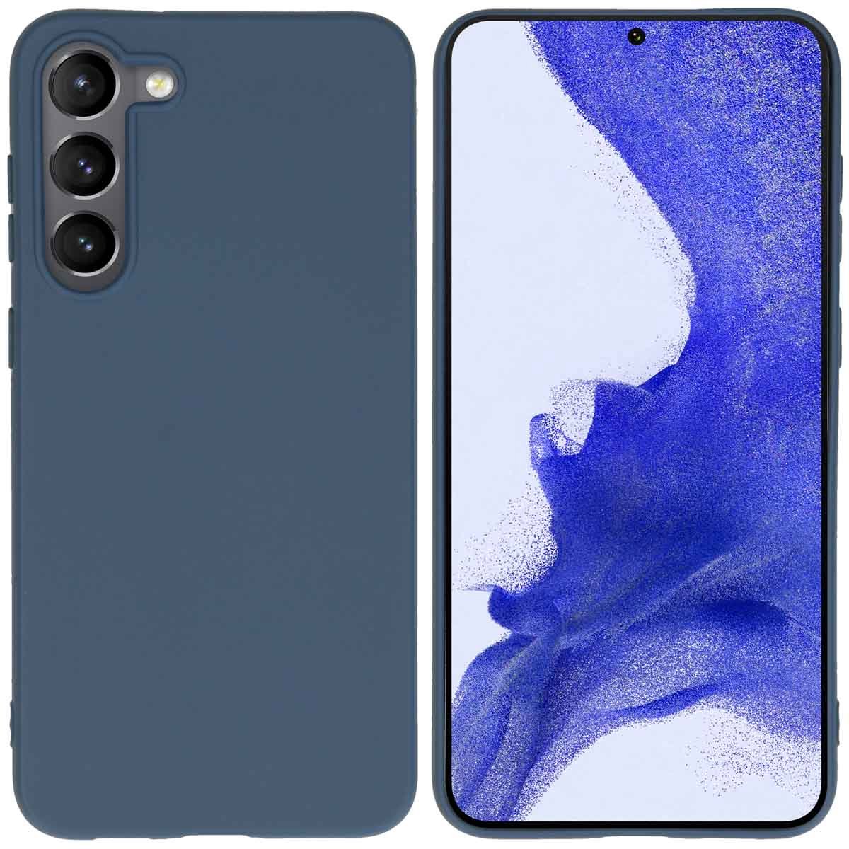 imoshion Hoesje - Geschikt voor Samsung Galaxy S23 Plus - Color Backcover - Donkerblauw