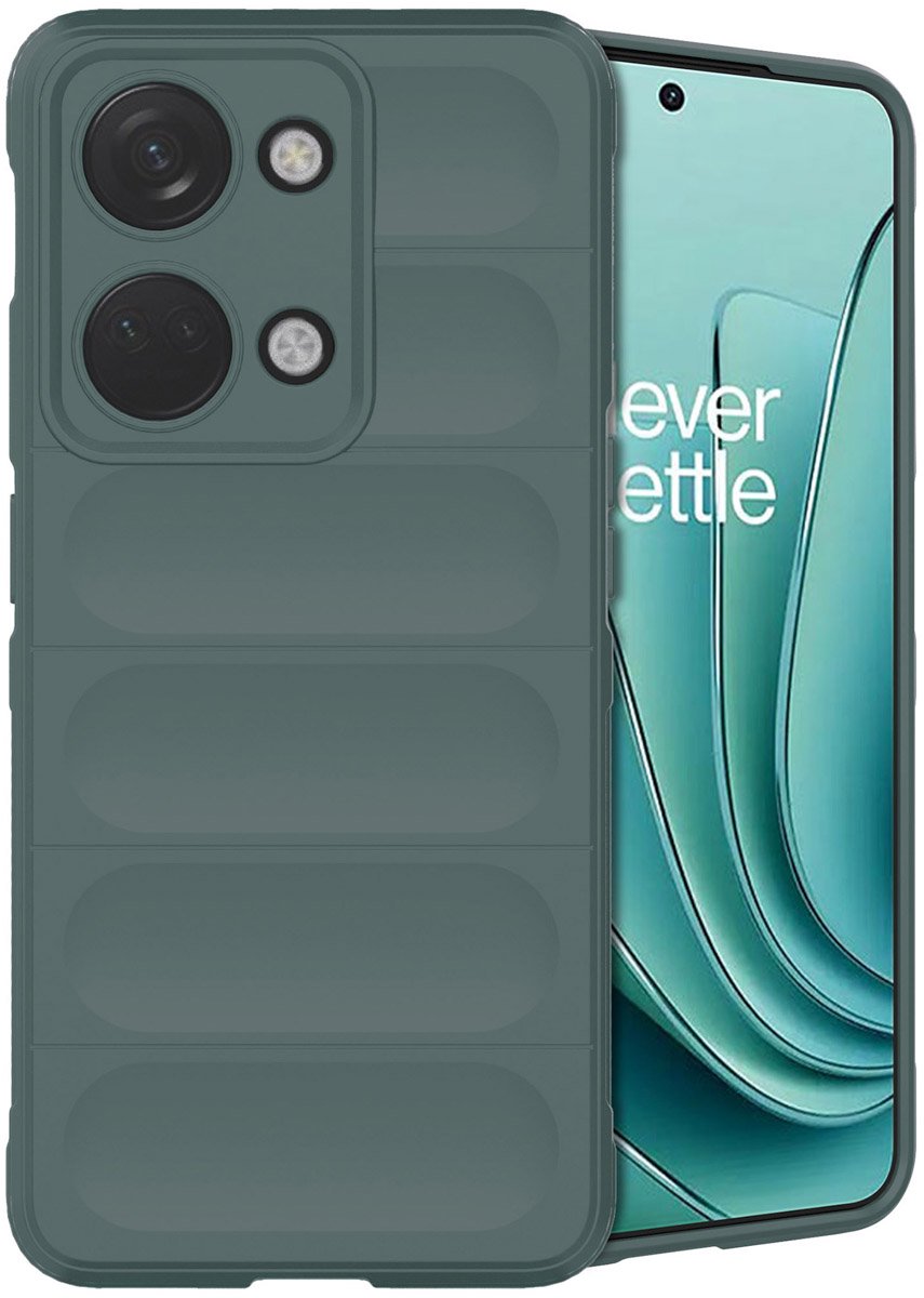 imoshion Hoesje - Geschikt voor OnePlus Nord 3 - EasyGrip Backcover - Donkergroen
