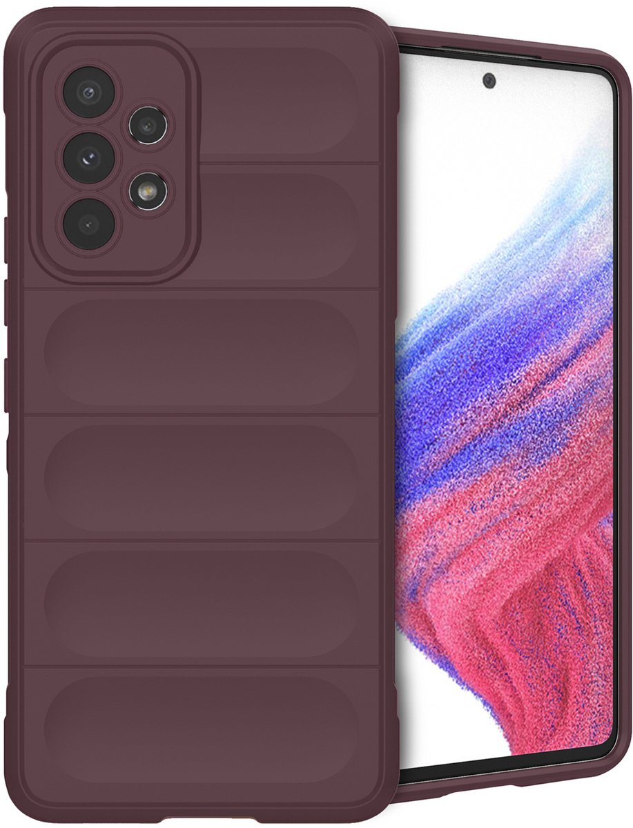 imoshion Hoesje - Geschikt voor Samsung Galaxy A53 - EasyGrip Backcover - Aubergine