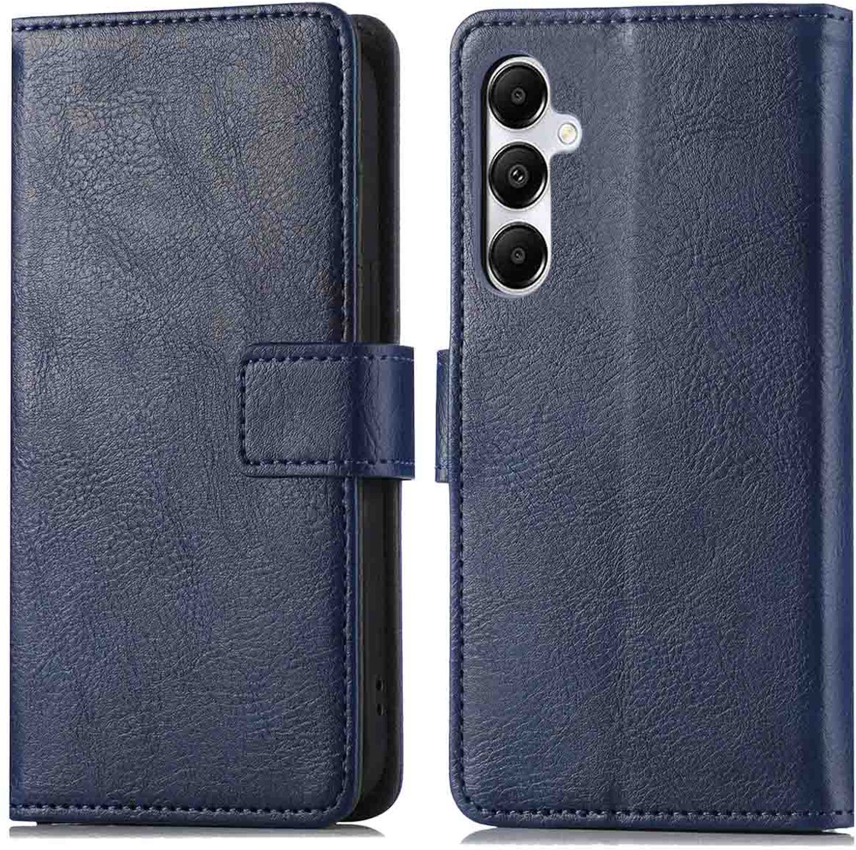 imoshion Hoesje - Geschikt voor Samsung Galaxy A35 - Luxe Bookcase - Donkerblauw