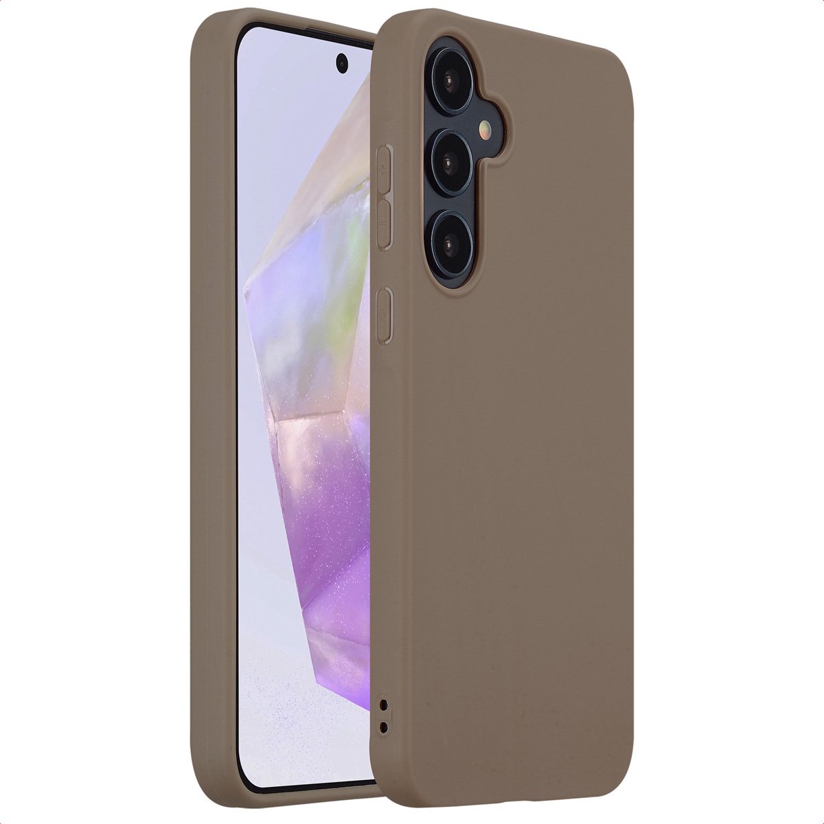 imoshion Hoesje - Geschikt voor Samsung Galaxy A35 - Color Backcover - Bruin