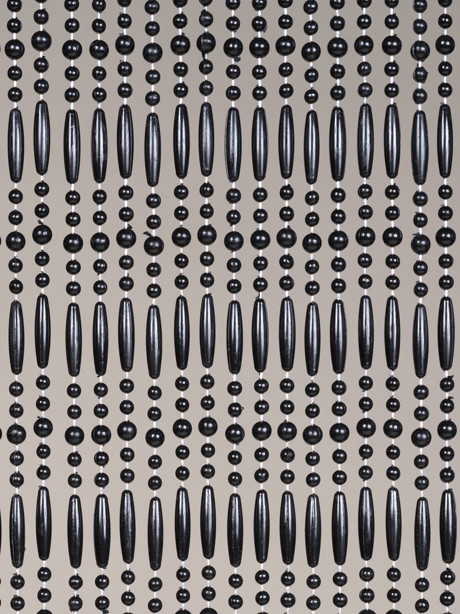 Jekra Vliegengordijnen - kralengordijn - Juno - zwart - 90x210 cm
