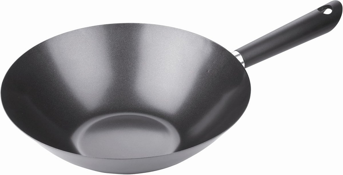 Wokpan 30 cm met Antiaanbaklaag - Geschikt voor Alle Warmtebronnen