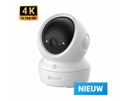 EZVIZ H6c 4K Beveiligingscamera Binnen – 360° Pan & Tilt – Nachtmodus-Mensdetectie–Huisdiercamera – Petcam – Bewegings- en geluidsdetectie – Tweerichtingsaudio- Geen maandkosten