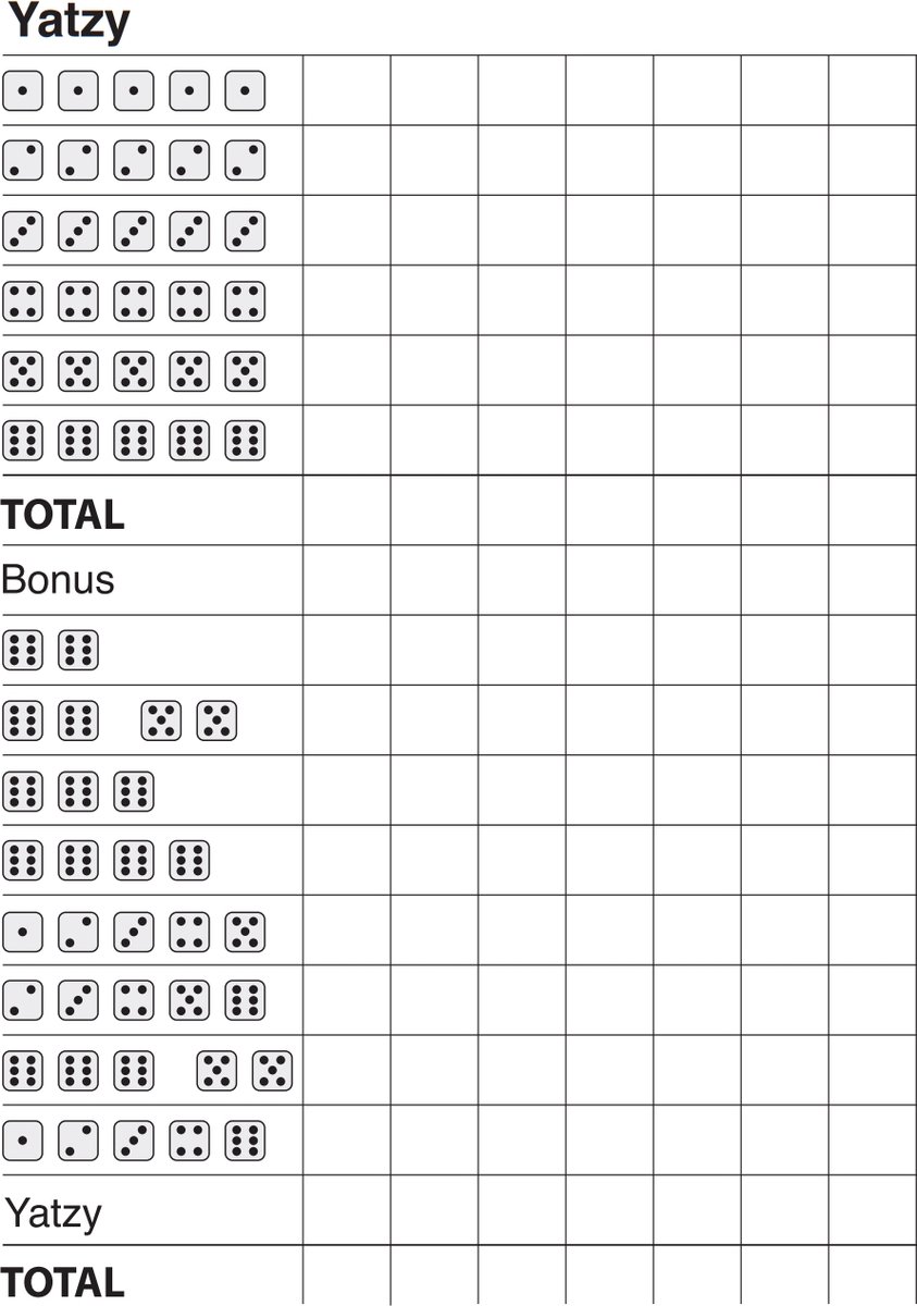 Tactic Yatzy – Dobbelspel – Klassiek Combinatiespel – Strategisch en Spannend – Familiespel – 2+ Spelers – Vanaf 5 Jaar — cadeau in Spellen & Speelgoed - foto 4