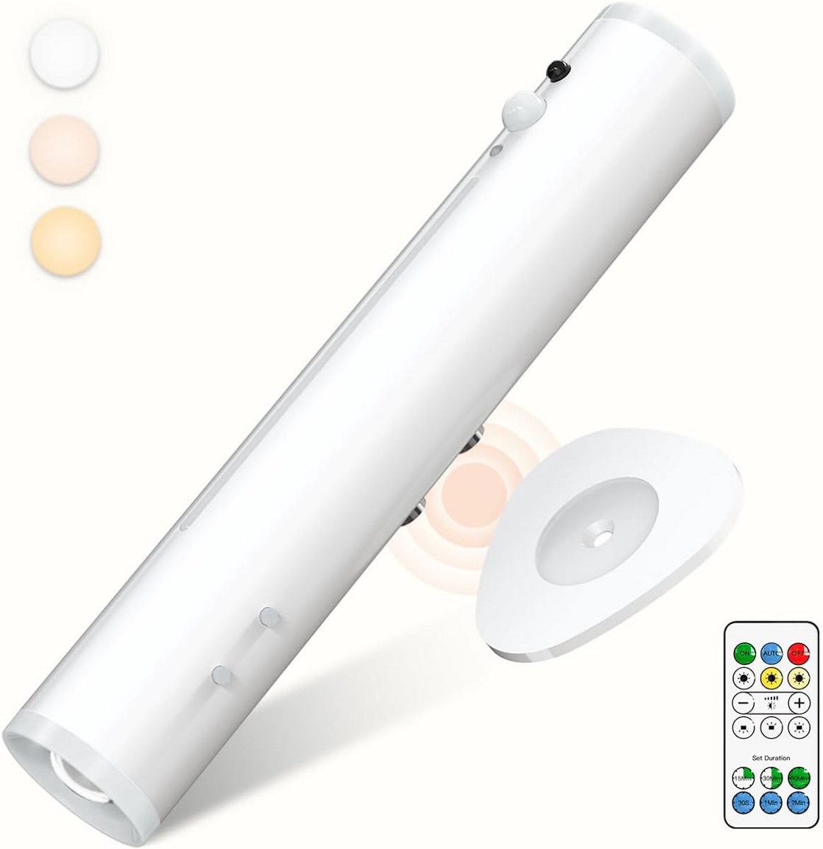 Draadloze Oplaadbare Wandlamp met Bewegingsmelder - LED Wandverlichting voor Slaapkamer en Gang