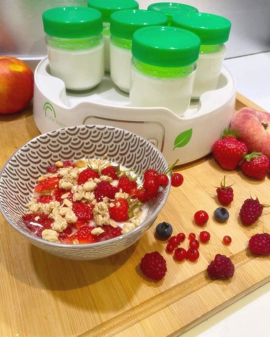 Digitaal Yoghurtmaker met 13 Glazen Potten - Zelfgemaakte Yoghurt en Desserts van Merkloos — afbeelding 4