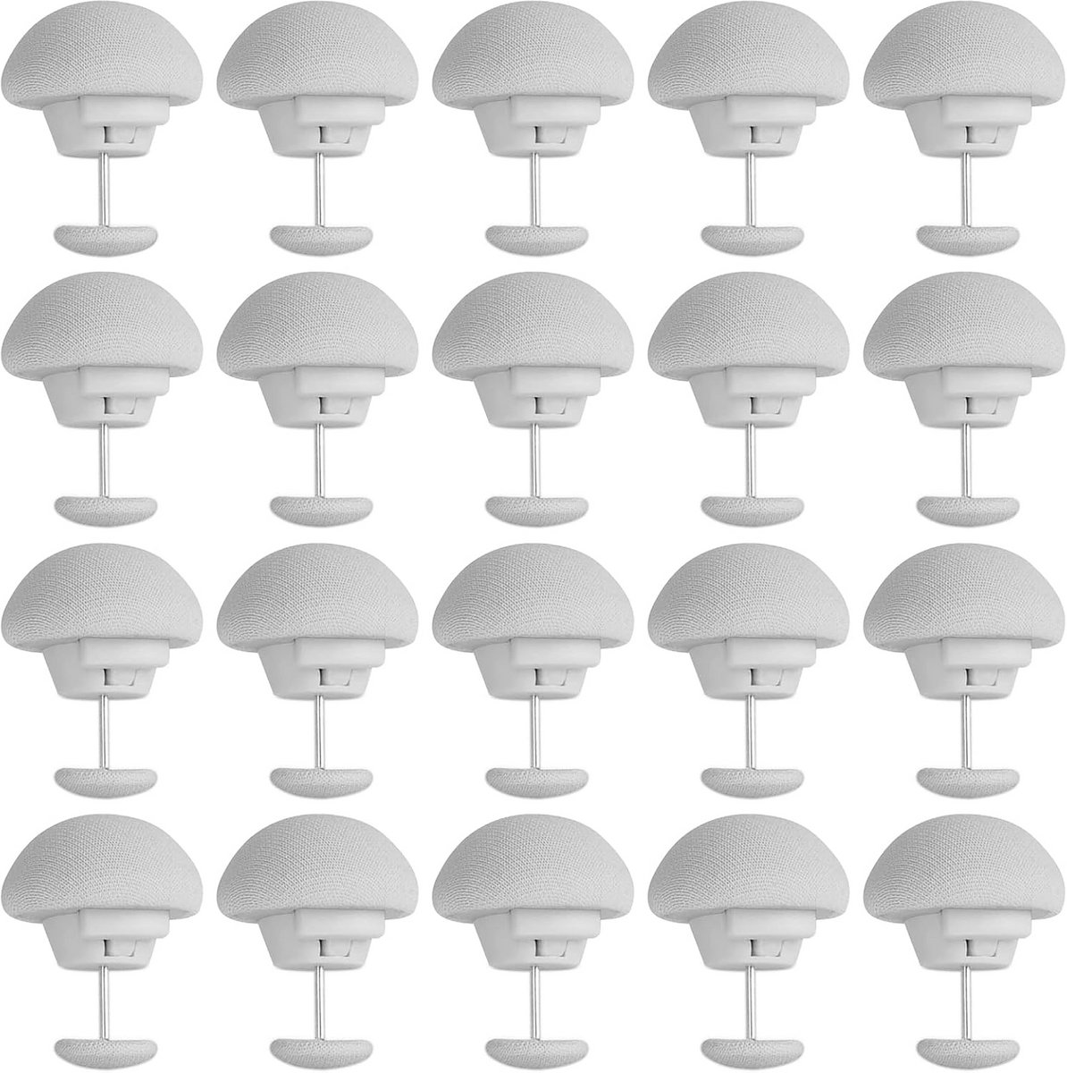 20 Stuks Witte Dekbedclips voor Dekbedovertrekken - Voorkom Verschuiven van Dekbedden