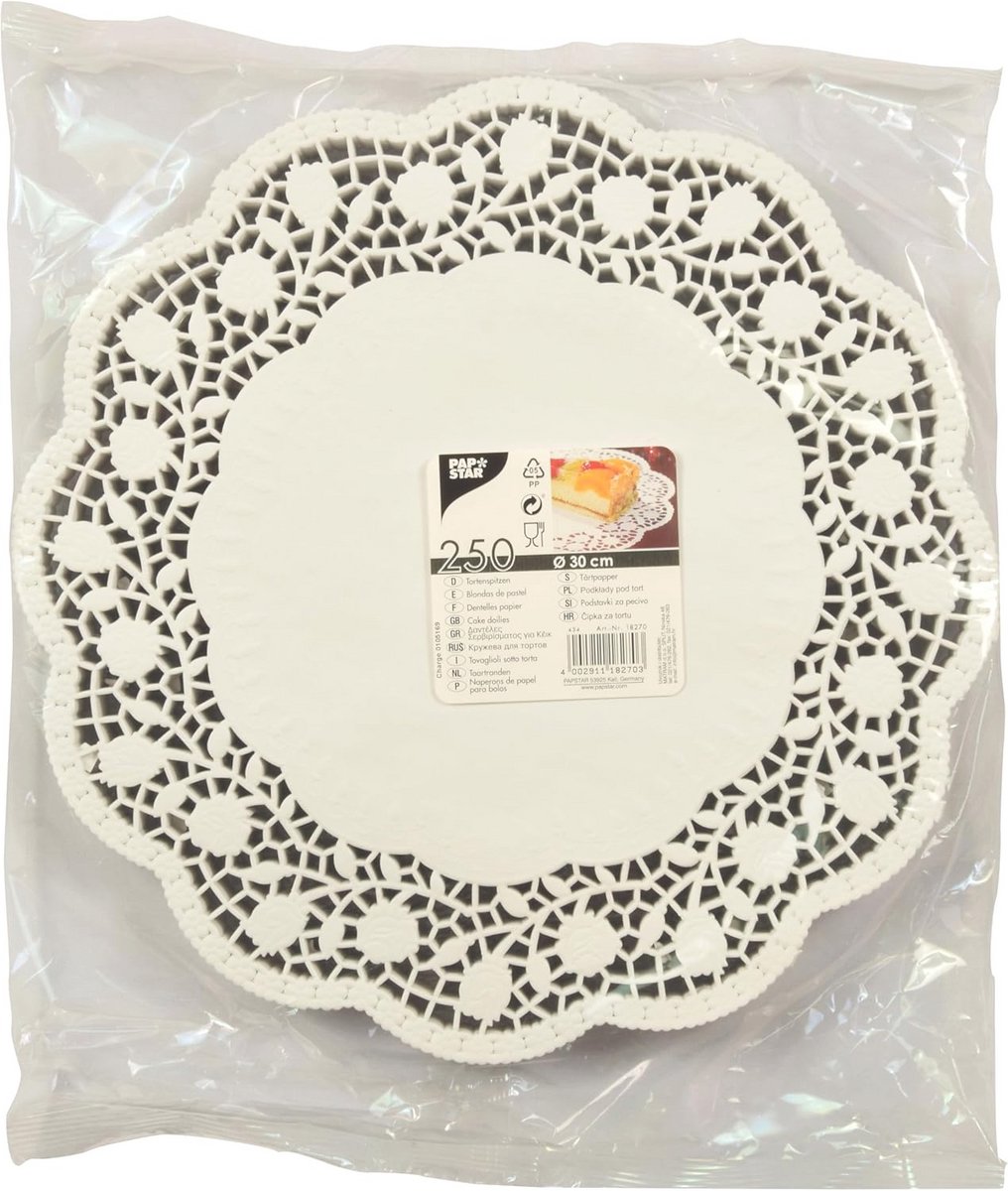 Dessertborden Papier 30 cm - 250 Stuks