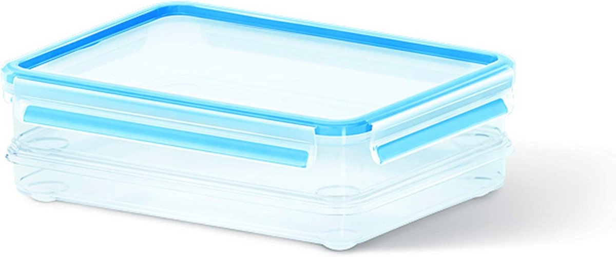 Vleeswarendossysteem met Deksel - 2 Delig, 1,65 en 1 Liter - Transparant